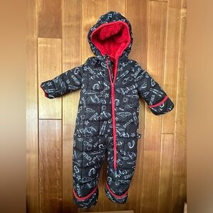Spyder Black and Red Kids Snowsuit